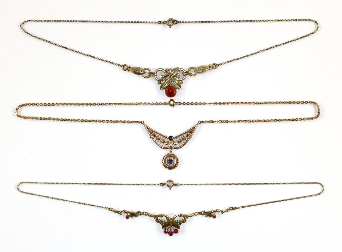 Große Abbildung Nr.1: 129-2655 Jugendstilcolliers.: (Schmuck, Colliers)