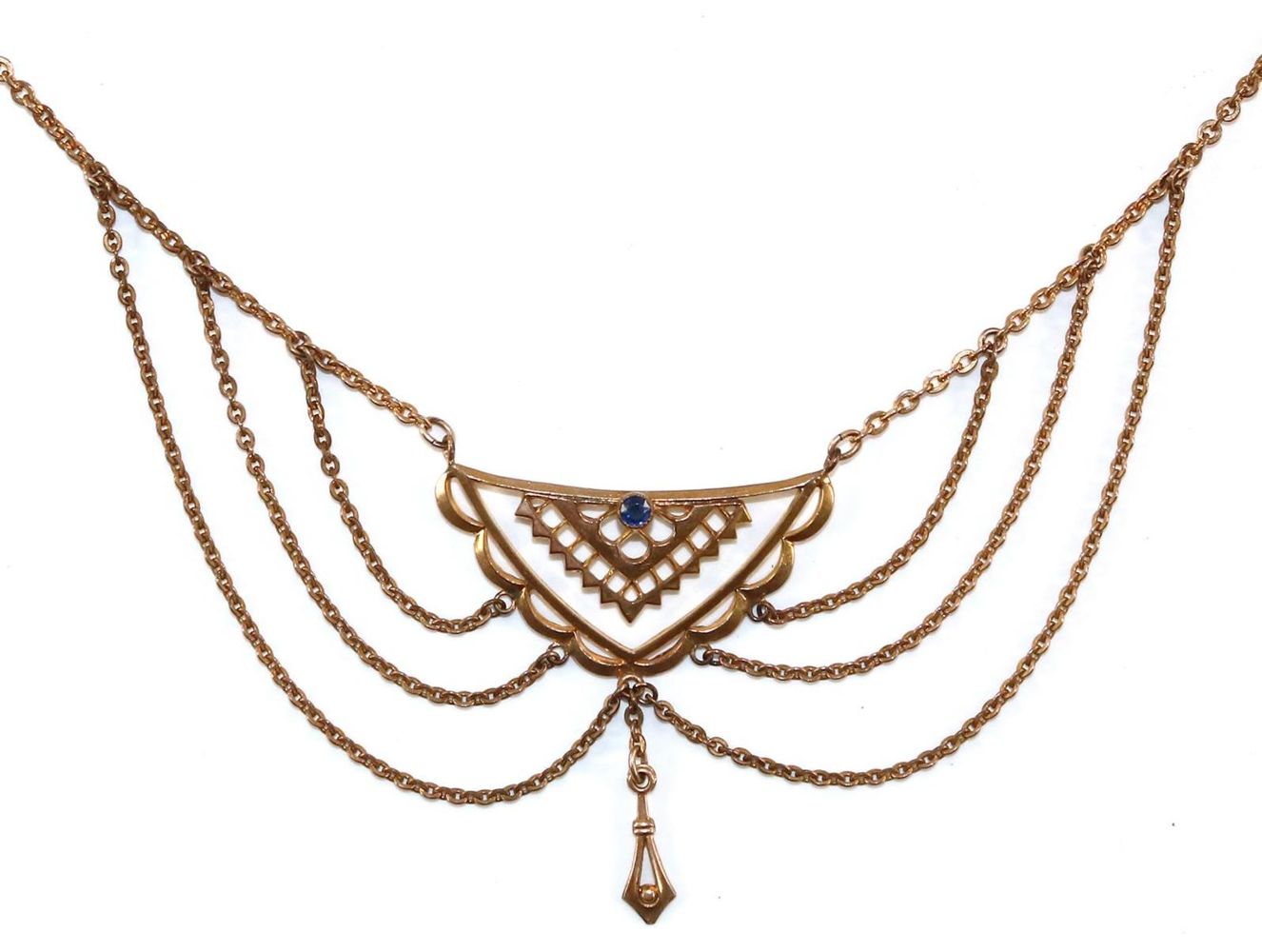 Große Abbildung Nr.1: 129-2659 Jugendstilcolliers.: (Schmuck, Colliers)