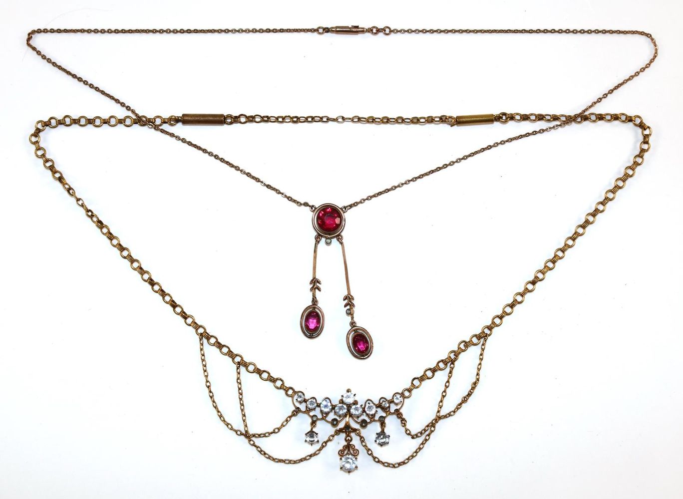 Große Abbildung Nr.1: 129-2660 Jugendstilcolliers.: (Schmuck, Colliers)