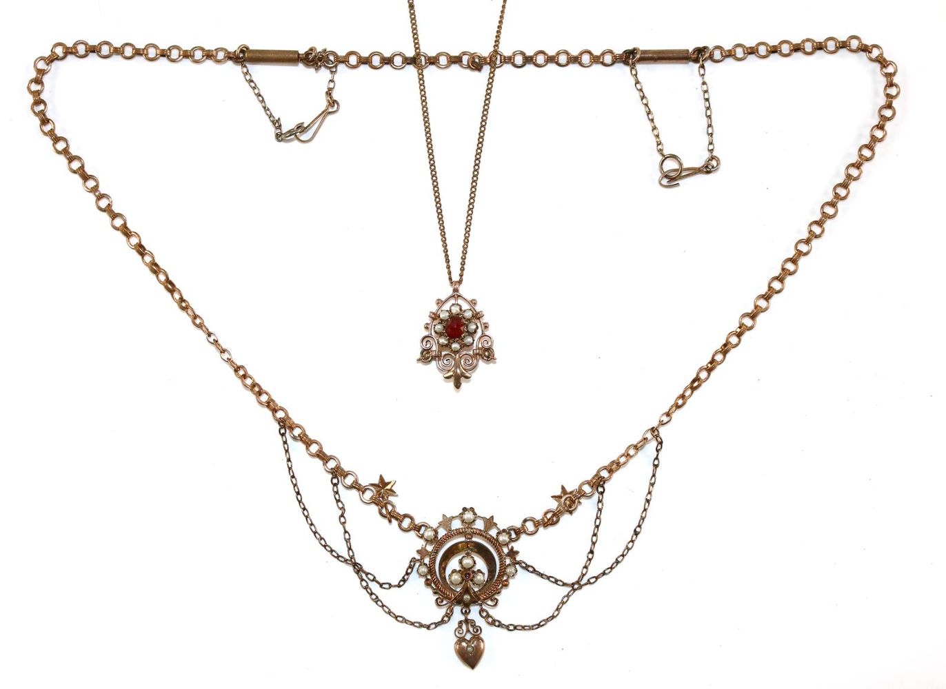 Große Abbildung Nr.1: 129-2663 Jugendstilcolliers.: (Schmuck, Colliers)