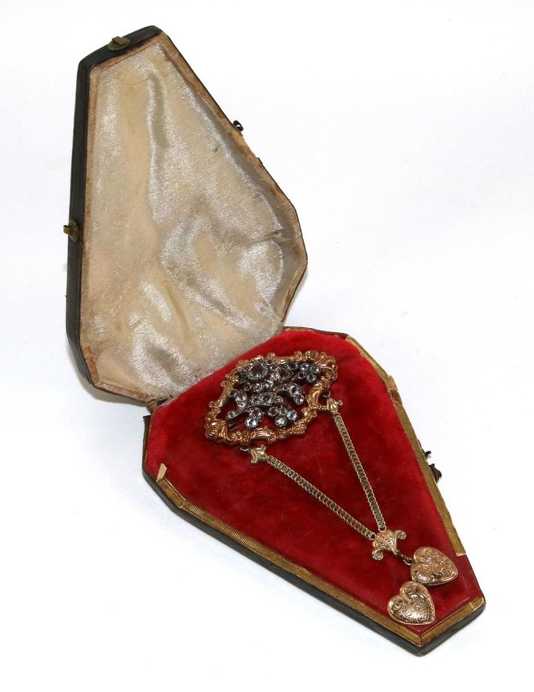Große Abbildung Nr.1: 129-2705 Historische Prachtbrosche: (Schmuck)