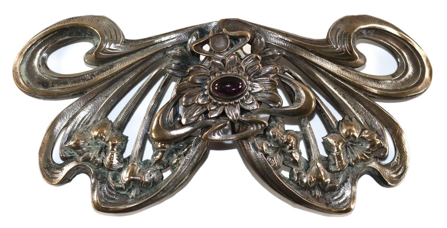Große Abbildung Nr.1: 129-2709 Jugendstil Gürtelschnalle.: (Schmuck)