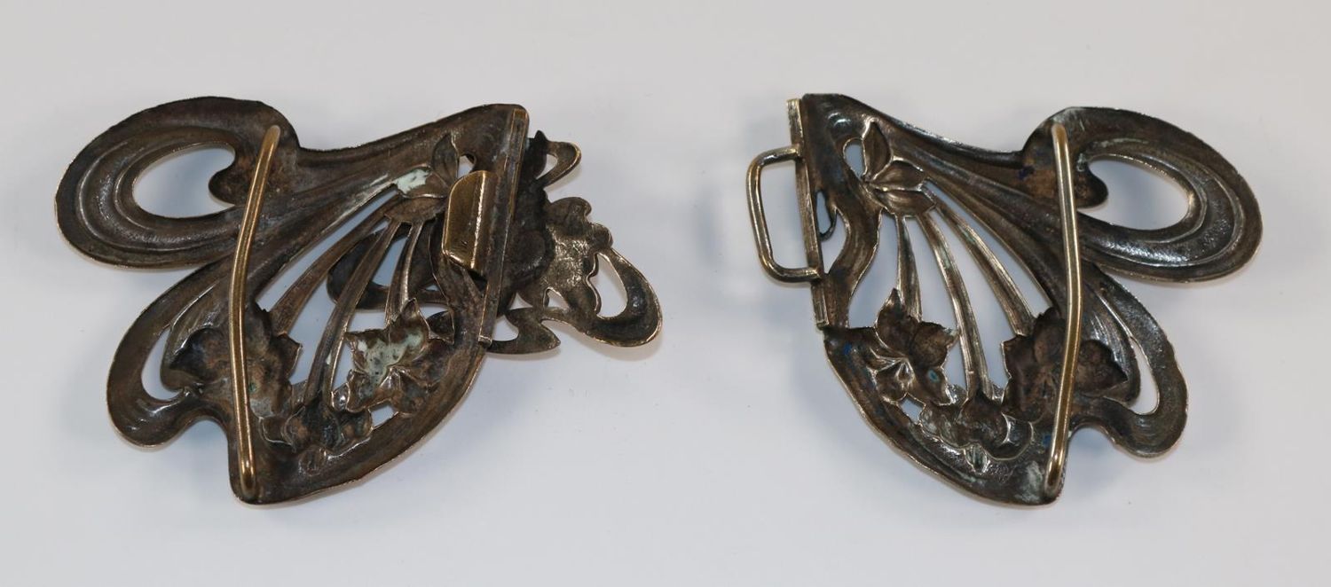 Große Abbildung Nr.3: 129-2709 Jugendstil Gürtelschnalle.: (Schmuck)