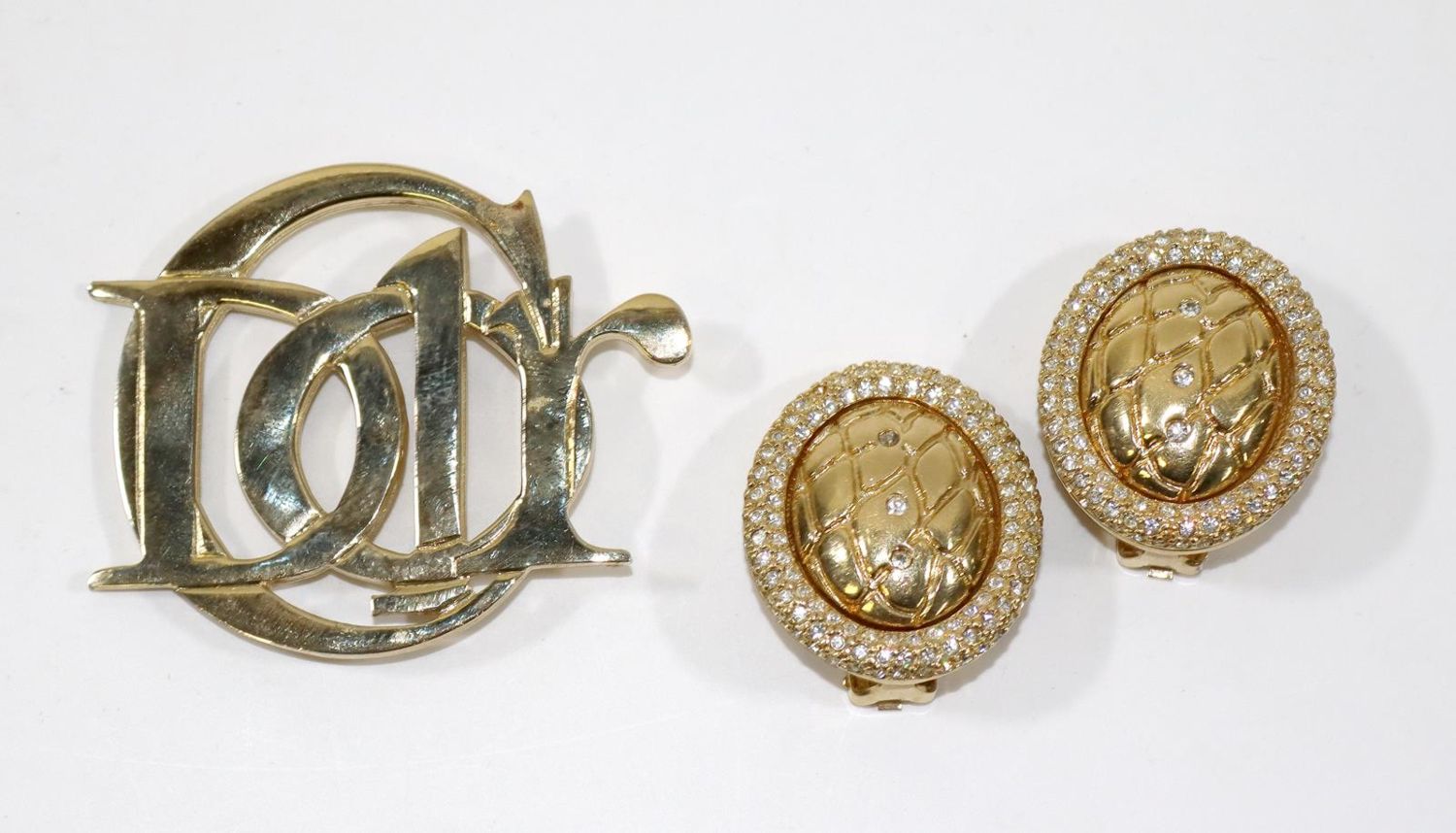 Große Abbildung Nr.1: 129-2715 Christian Dior Ohrclips: (Schmuck, Modeschmuck)