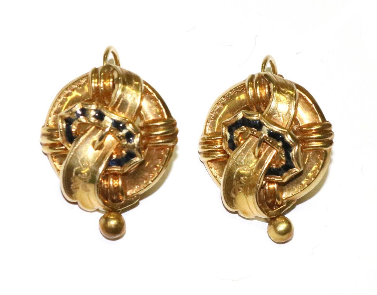 Große Abbildung Nr.1: 129-2728 Biedermeier Ohrringe.: (Schmuck, Ohrringe)