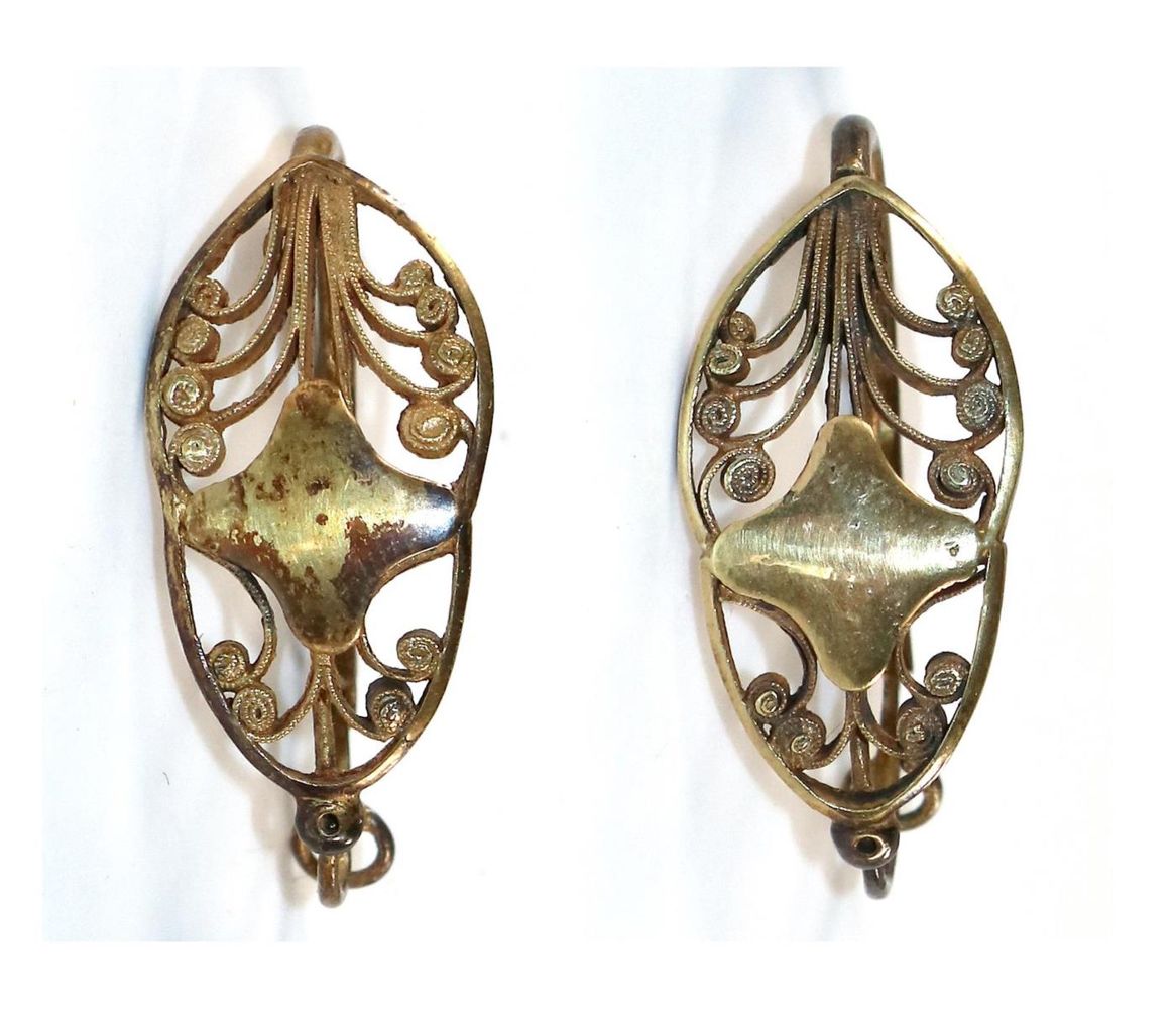 Große Abbildung Nr.1: 129-2730 Historischer Ohrschmuck: (Schmuck, Ohrringe)