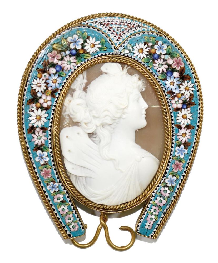 Große Abbildung Nr.1: 129-2734 Prachtgemme des Jugendstil.: (Schmuck, Rahmen, Gemmen und Kameen)