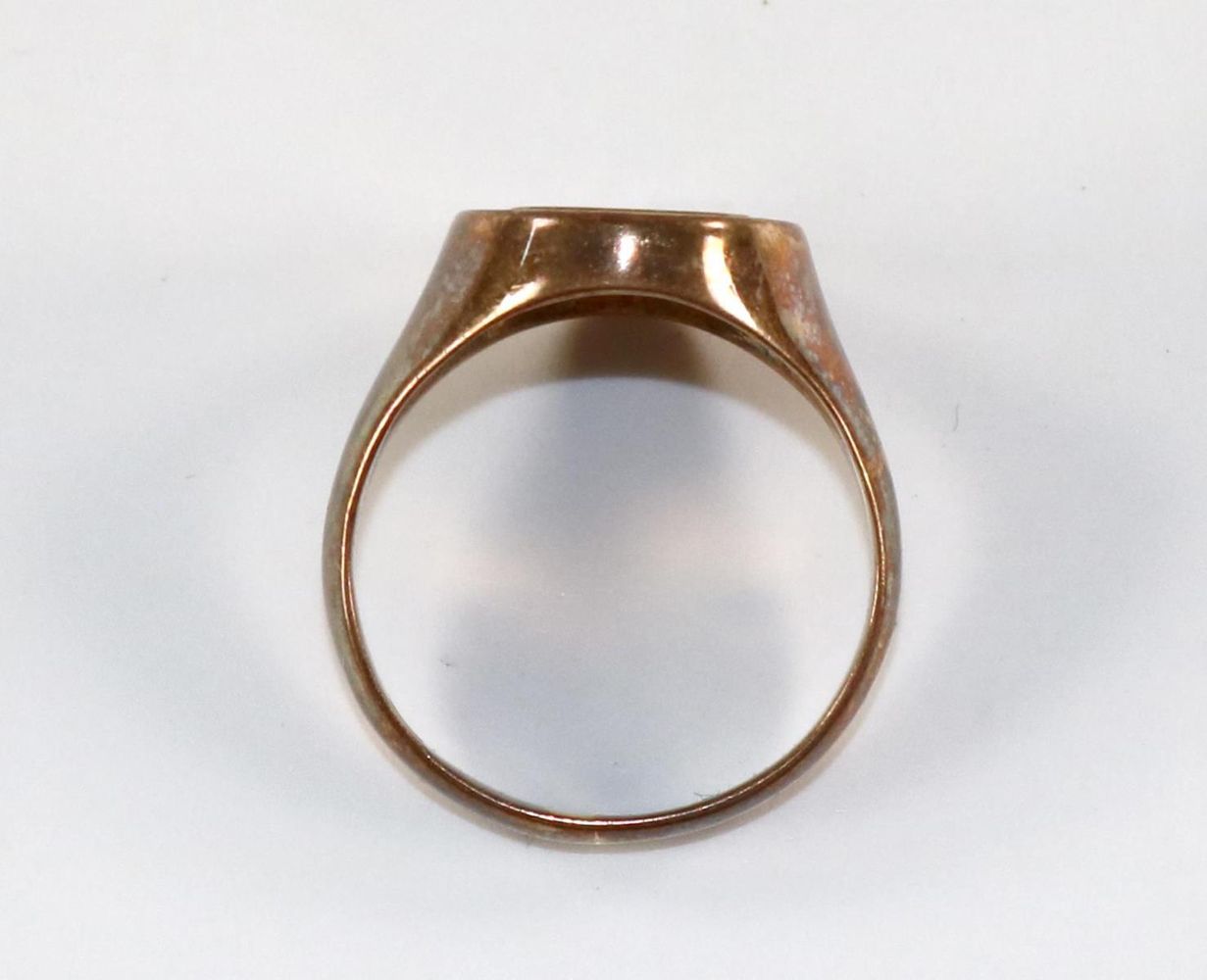 Große Abbildung Nr.2: 129-2744 Kleiner Siegelring: (Schmuck, Ringe)