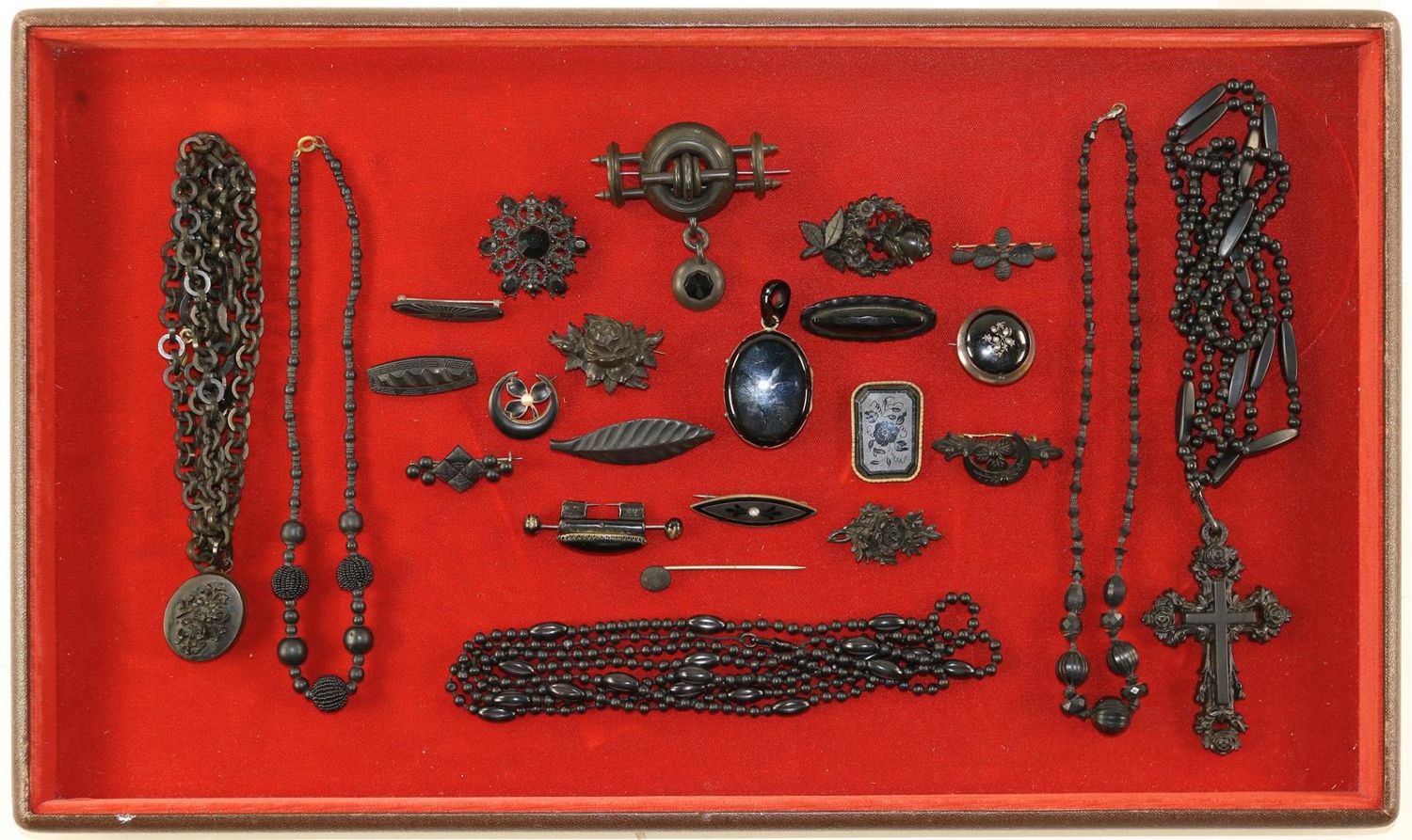 Große Abbildung Nr.2: 129-2755 Trauerschmuck, Slg.: (Schmuck)