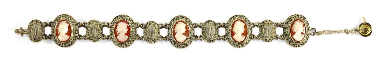 Große Abbildung Nr.1: 129-2829 Cameo-Parure: (Theodor Fahrner, Armbänder und Armreifen)