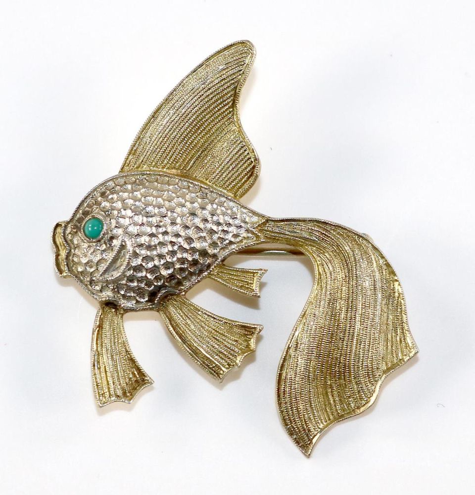 Große Abbildung Nr.1: 129-2866 Fischbrosche.: (Theodor Fahrner, Broschen)