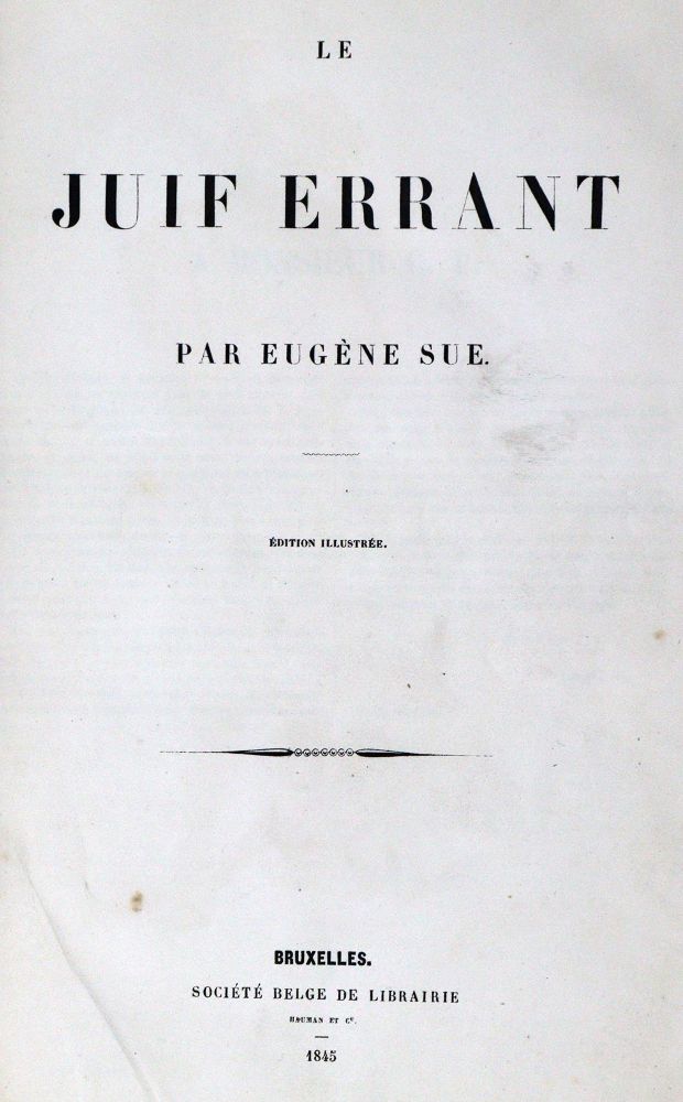 Große Abbildung Nr.1: 129-292 Sue,E.: (Judaica)