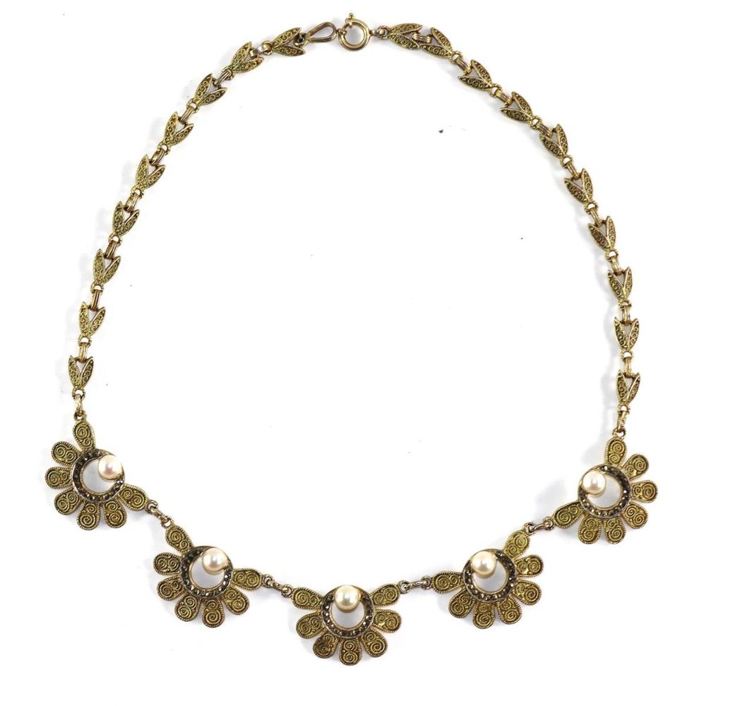 Große Abbildung Nr.1: 129-2927 Aufwendiges Collier: (Theodor Fahrner, Colliers)