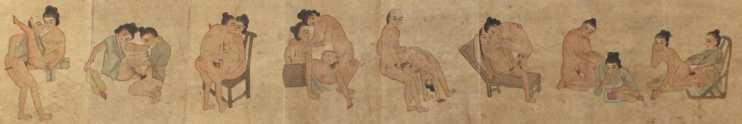 Große Abbildung Nr.1: 129-3055 Asiatisches Pärchen: (Varia, Erotika - Galantes)