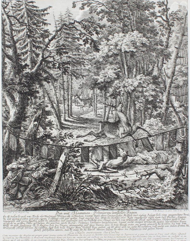 Große Abbildung Nr.1: 129-3072 Jagdkunst.: (Varia, Jagd, Ridinger)