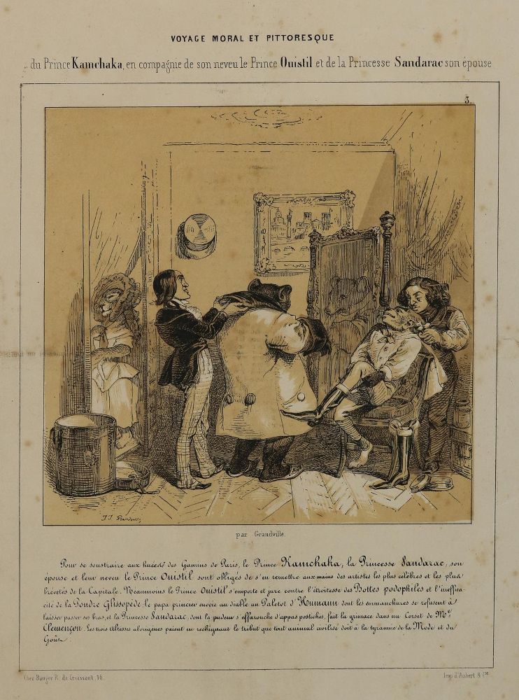 Große Abbildung Nr.3: 129-3080 Französische Karikaturen.: (Varia, Karikatur)