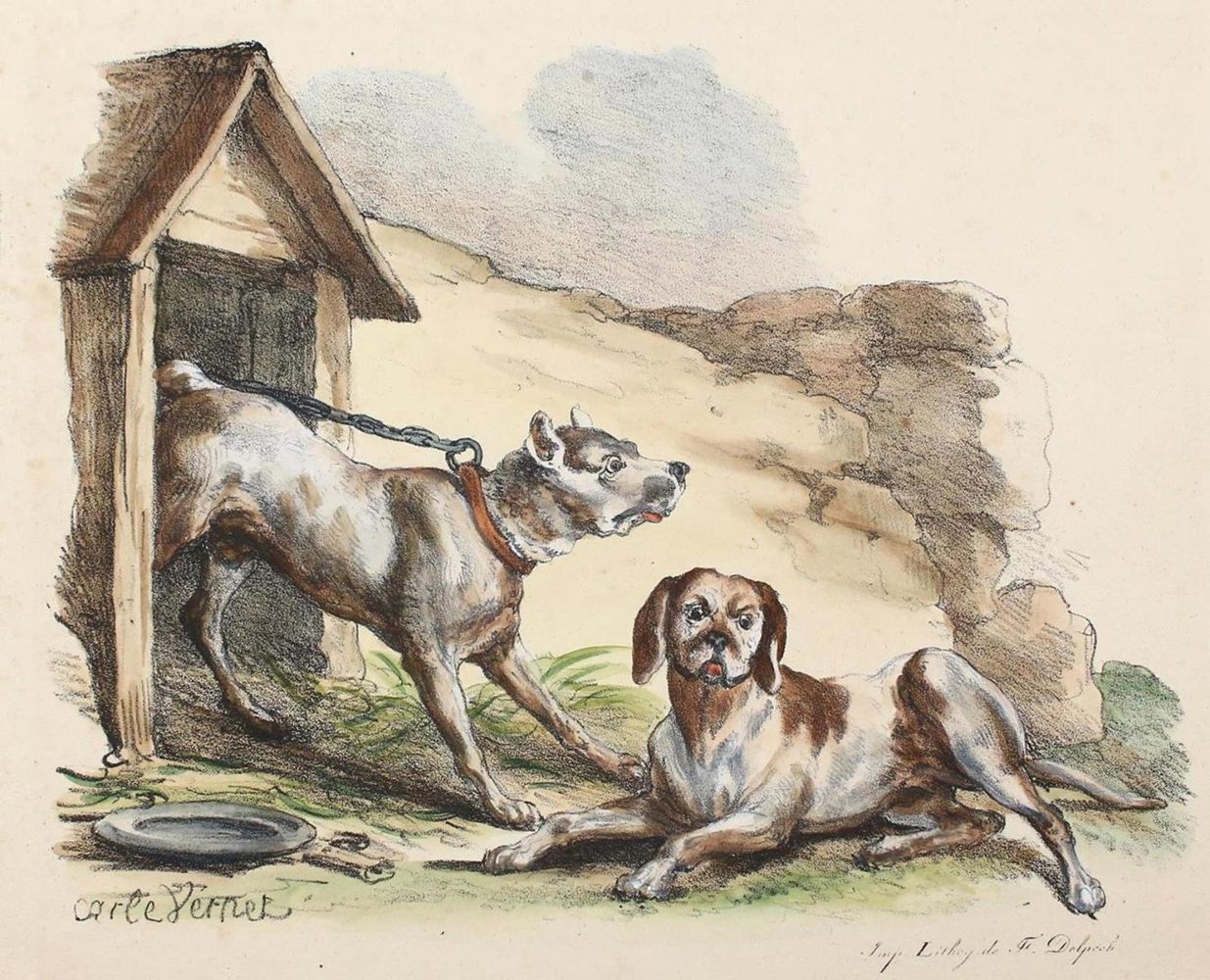 Große Abbildung Nr.5: 129-3095 Delpech, Francois-Séraphin: (Varia, Kynologie)