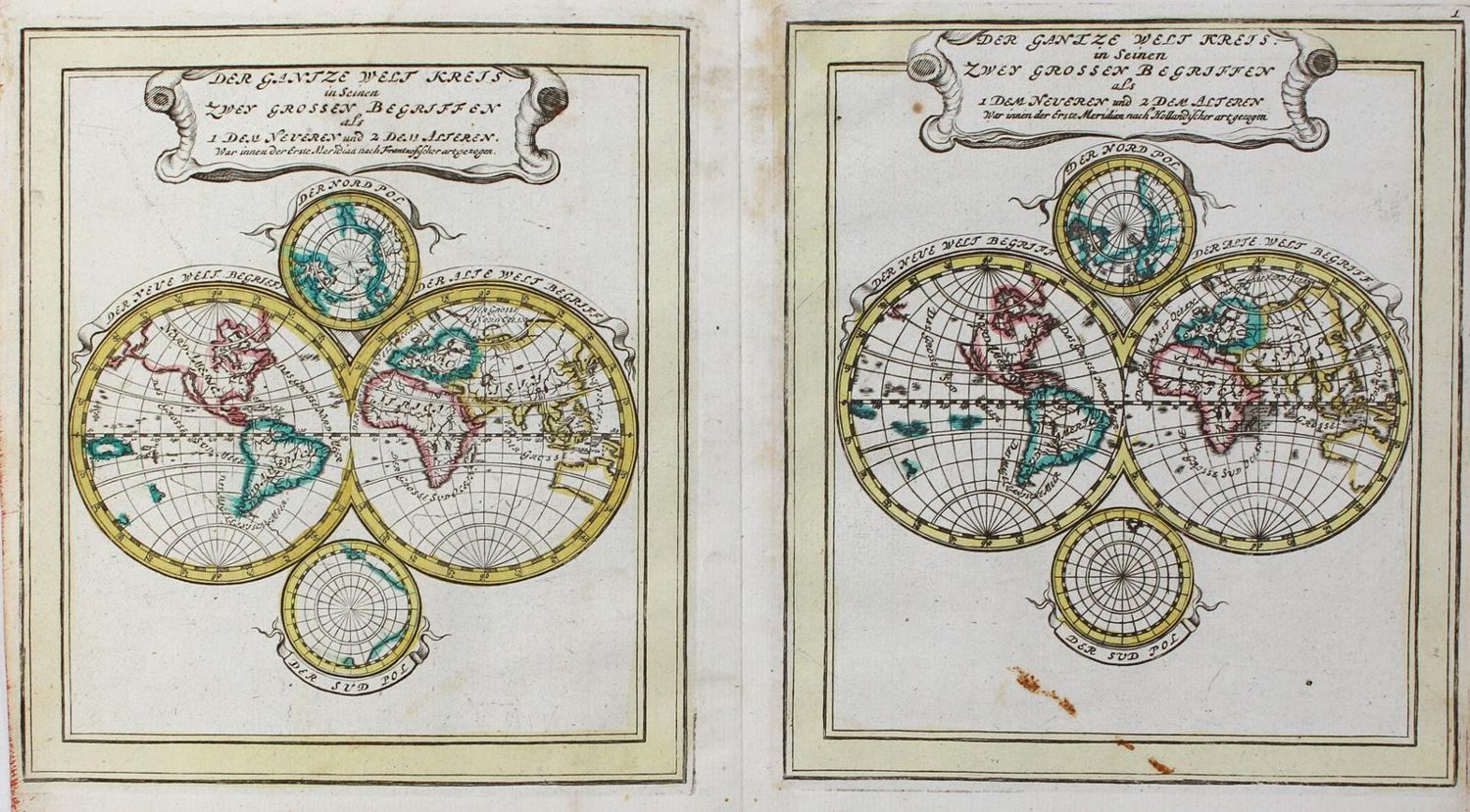 Große Abbildung Nr.1: 129-3147 Weltkarte.: (Varia, Weltkarten)