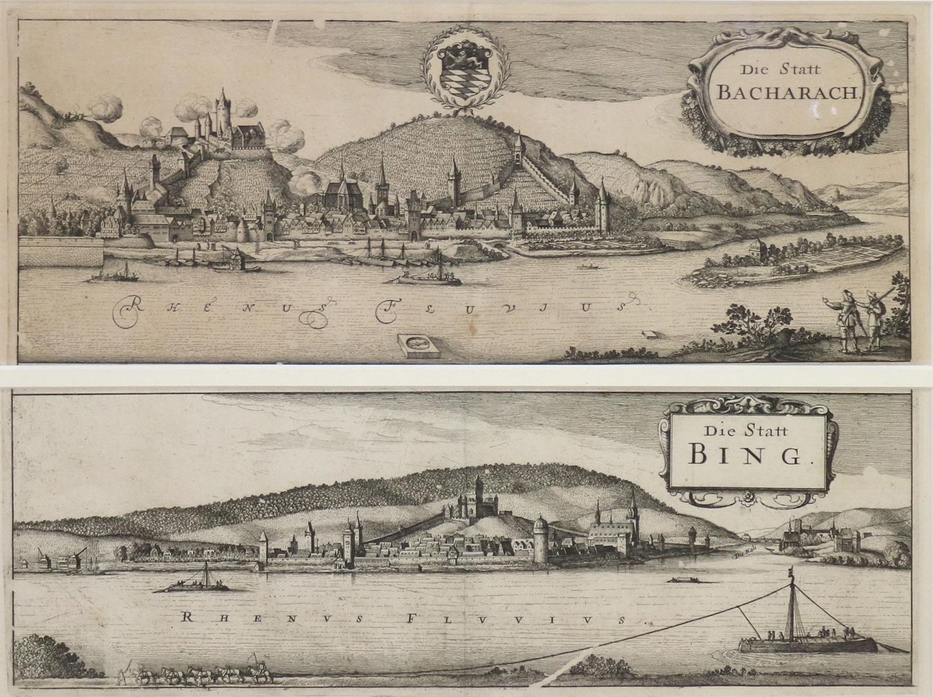 Große Abbildung Nr.1: 129-3160 Bacharach u. Bingen.: (Deutschland)