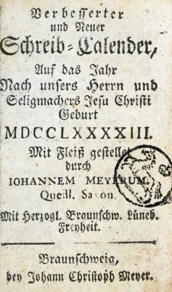 Große Abbildung Nr.1: 129-317 Meyer,J.: (Kalender)