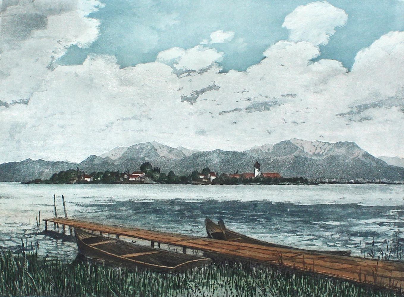 Große Abbildung Nr.1: 129-3178 Chiemsee: (Deutschland)
