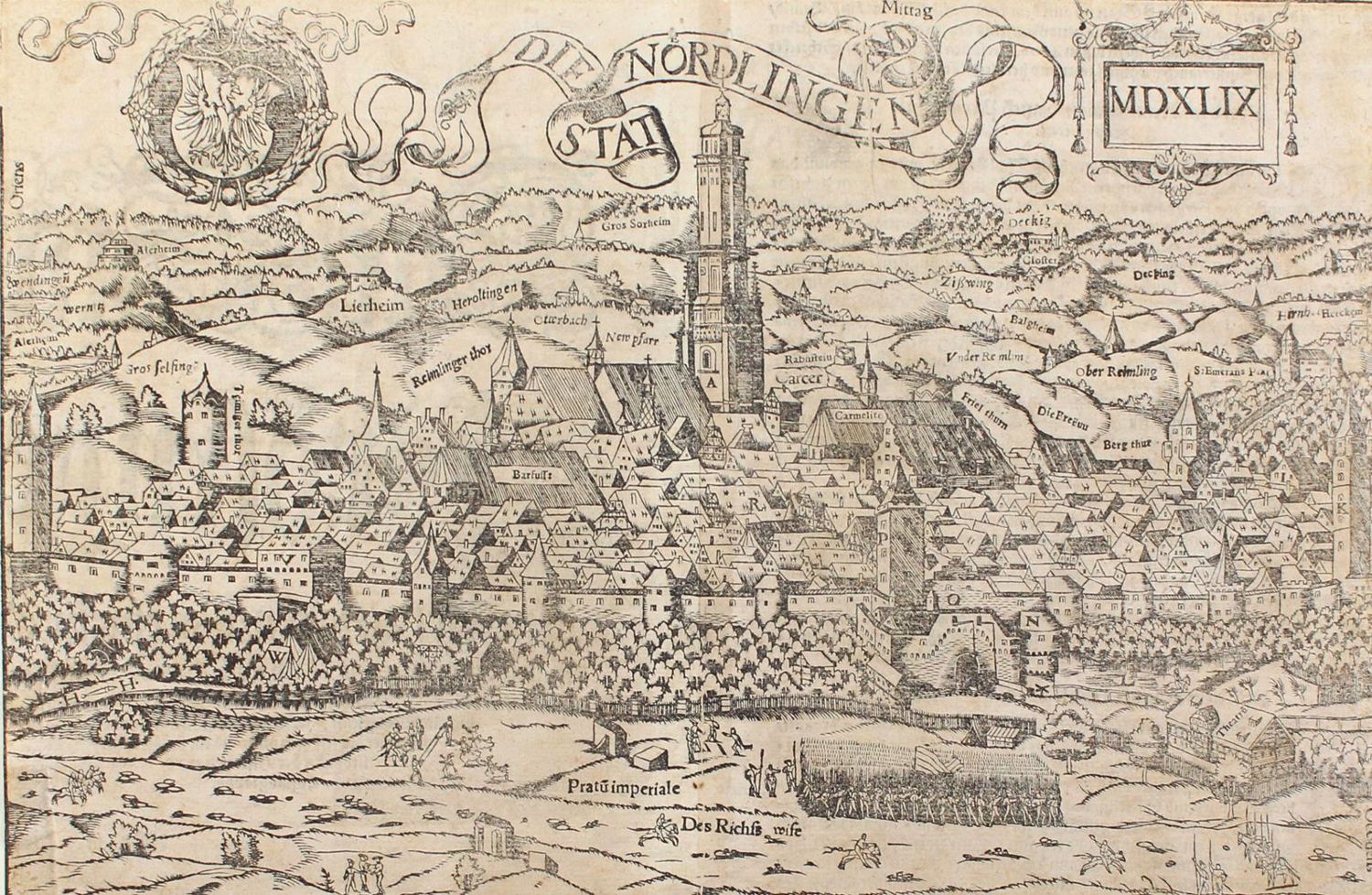 Große Abbildung Nr.1: 129-3232 Nördlingen.: (Deutschland)