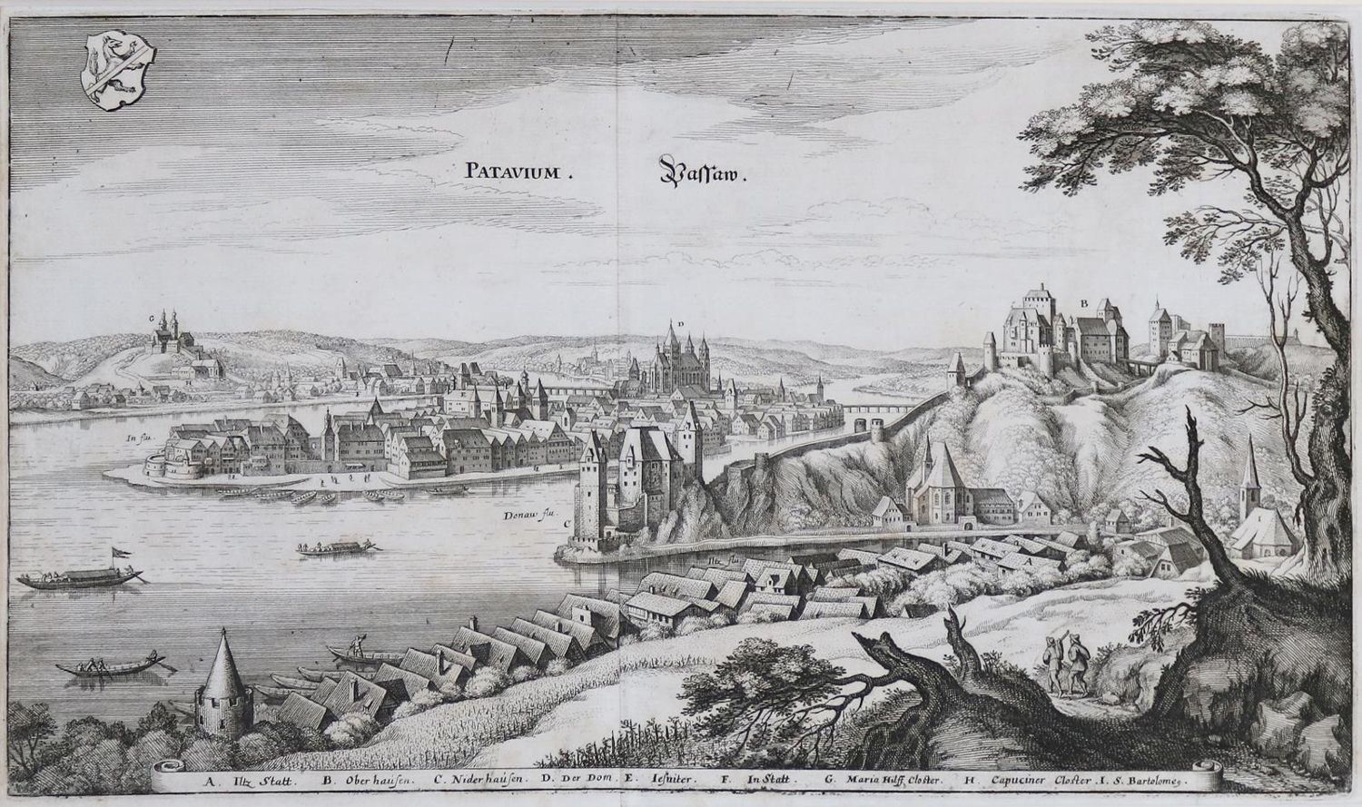 Große Abbildung Nr.1: 129-3236 Passau.: (Deutschland)
