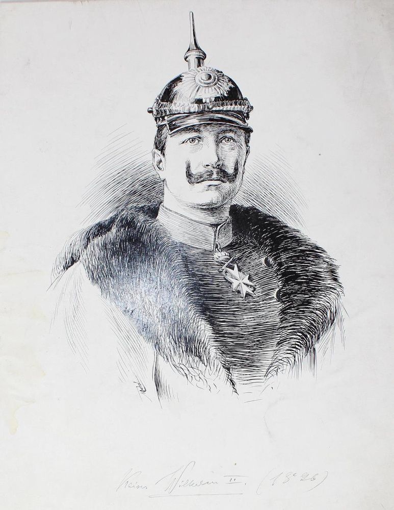 Große Abbildung Nr.2: 129-3241 Wilhelm II. (Deutsches Reich).: (Deutschland, Preussen)