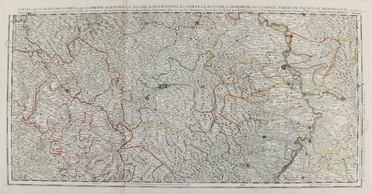 Große Abbildung Nr.1: 129-3246 Saarland, Lothringen u.a.: (Deutschland)