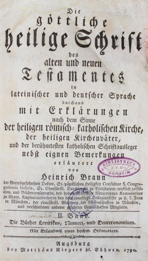 Große Abbildung Nr.1: 129-33 Braun,H.: (Bibeln)