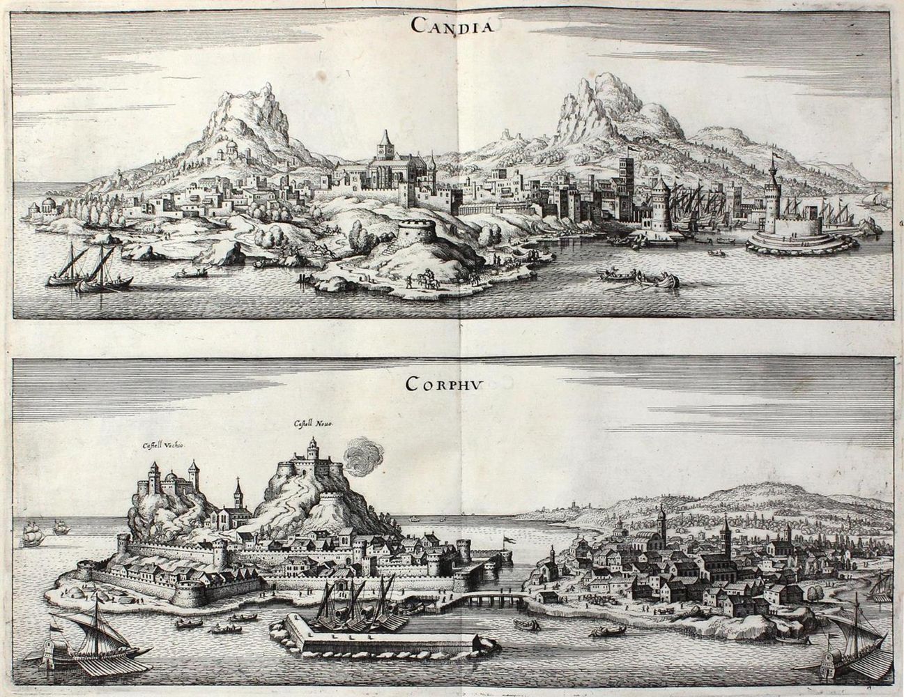Große Abbildung Nr.1: 129-3304 Kreta und Korfu.: (Ausland, Griechenland)