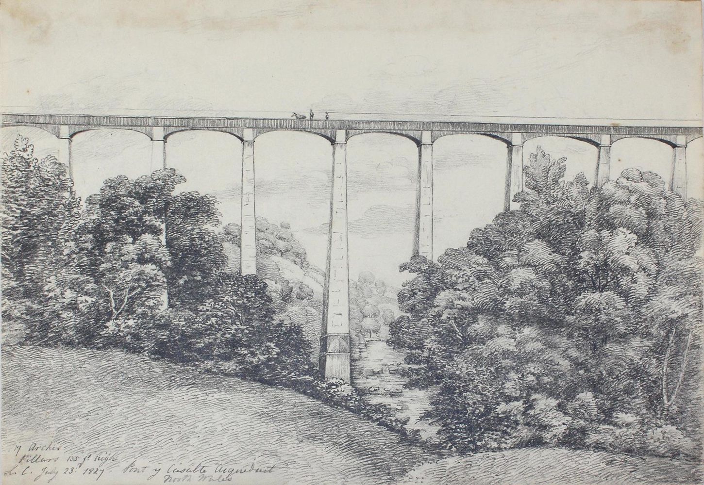 Große Abbildung Nr.1: 129-3315 Pontcysyllte-Aquädukt.: (Ausland, Grossbritannien, Wales)