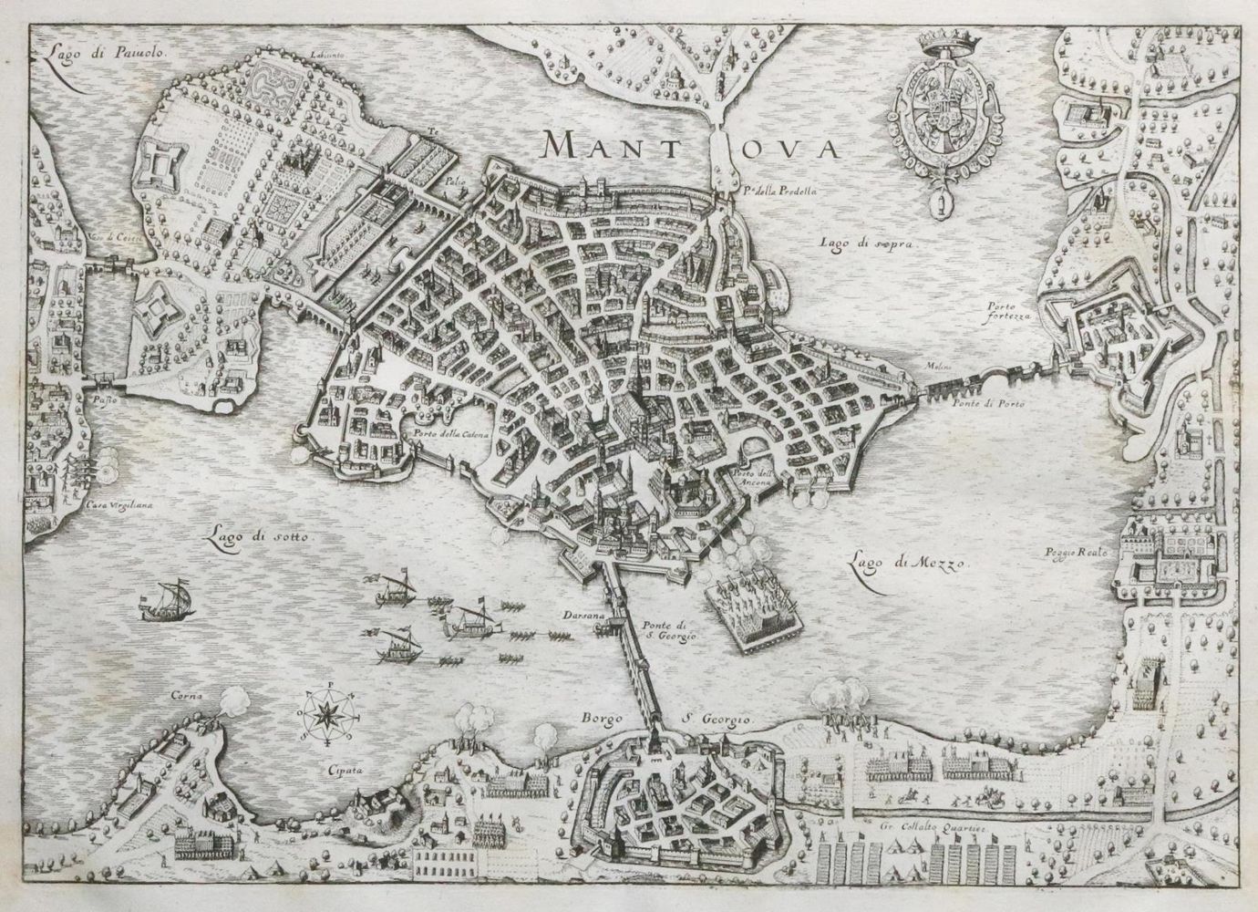 Große Abbildung Nr.1: 129-3325 Mantua.: (Ausland, Italien)