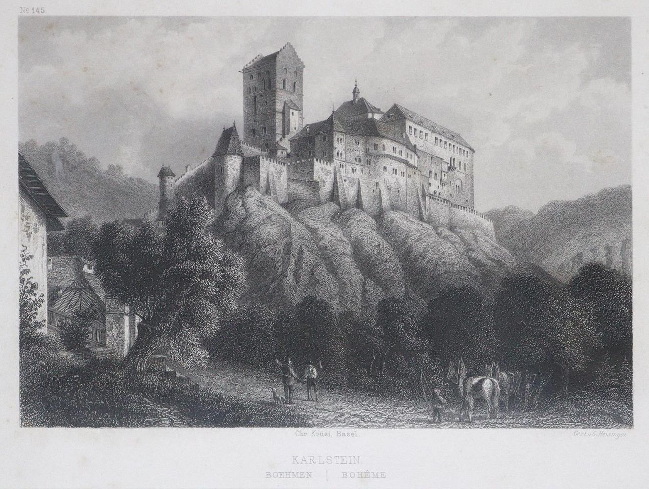 Große Abbildung Nr.2: 129-3390 Burg Pernstein.: (Ausland, Tschechien)