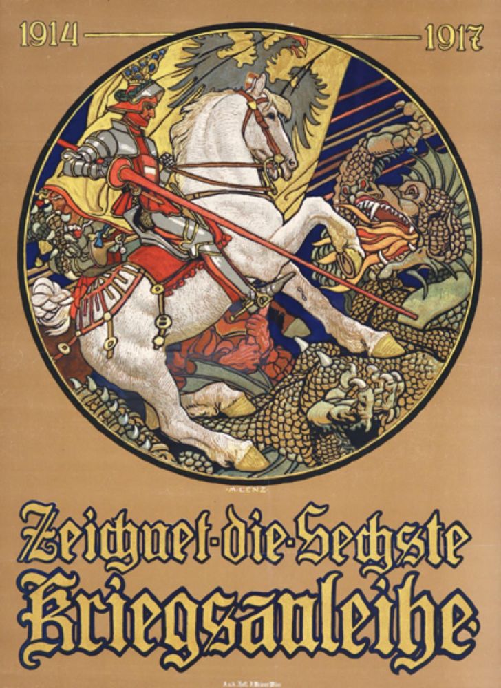 Große Abbildung Nr.1: 129-3408 Lenz, Maximilian: (Plakate, Kriegsanleihe)