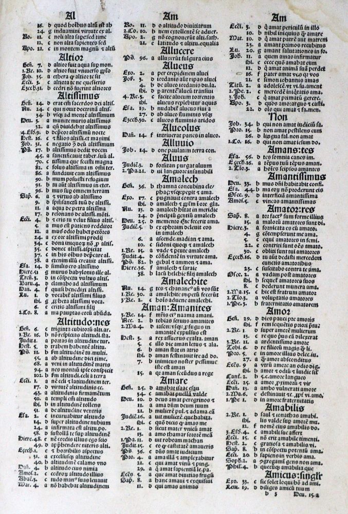 Große Abbildung Nr.1: 129-35 (Conradus von Halberstadt.: (Bibeln, Konkordanz)