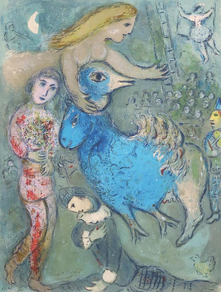 Große Abbildung Nr.1: 129-3503 Chagall, Marc: (Künstlergraphik, Chagall, Cirque)