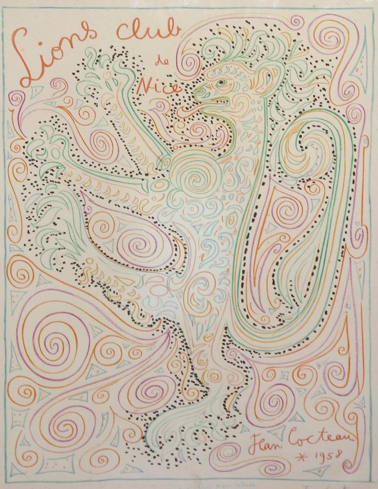 Große Abbildung Nr.1: 129-3516 Cocteau, Jean: (Künstlergraphik)