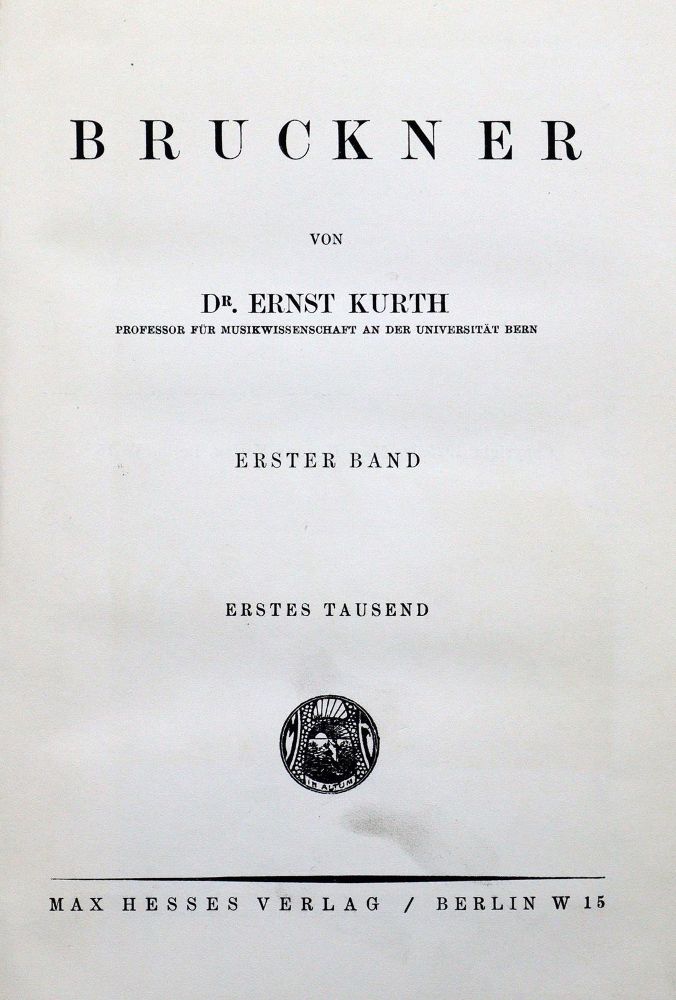 Große Abbildung Nr.1: 129-359 Kurth,E.: (Musik, Bruckner)
