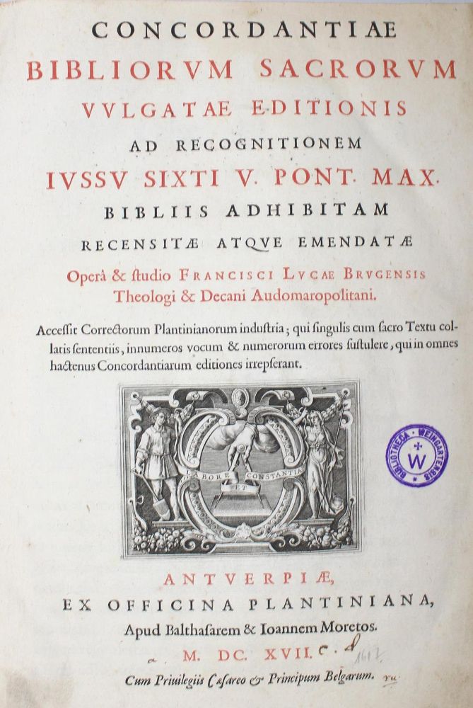 Große Abbildung Nr.1: 129-36 Luca,F.: (Bibeln, Konkordanz)