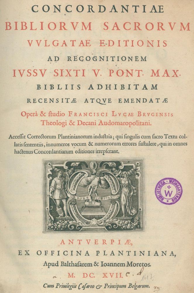 Große Abbildung Nr.2: 129-36 Luca,F.: (Bibeln, Konkordanz)