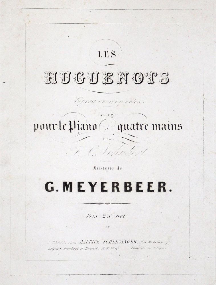 Große Abbildung Nr.1: 129-367 Meyerbeer,G.: (Musik)