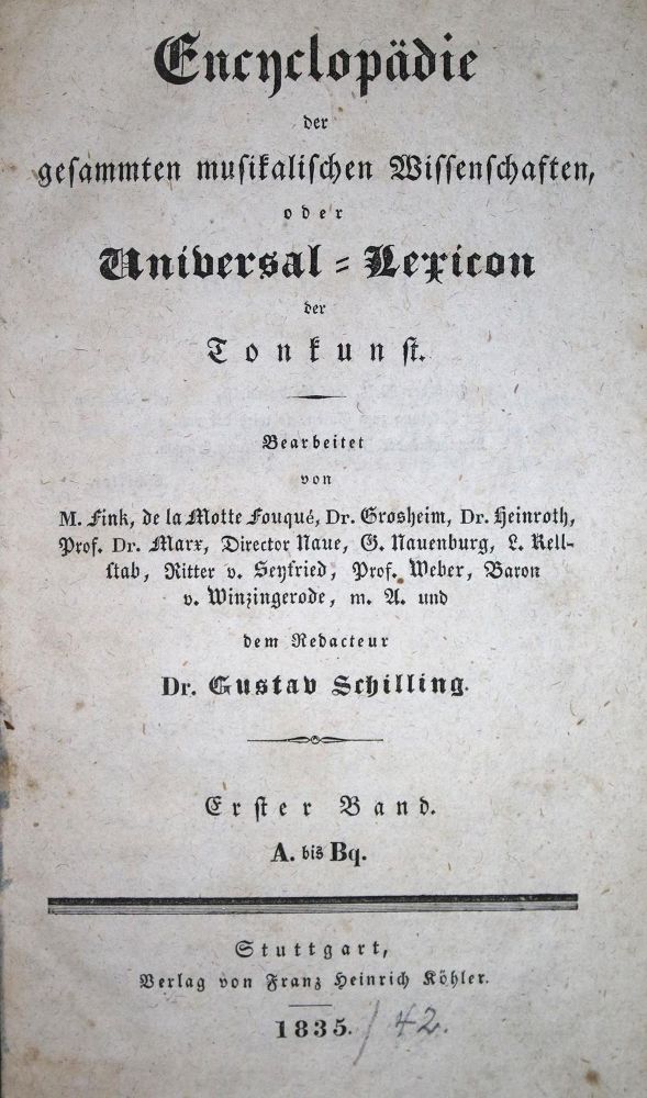 Große Abbildung Nr.1: 129-374 Schilling,G.: (Musik)