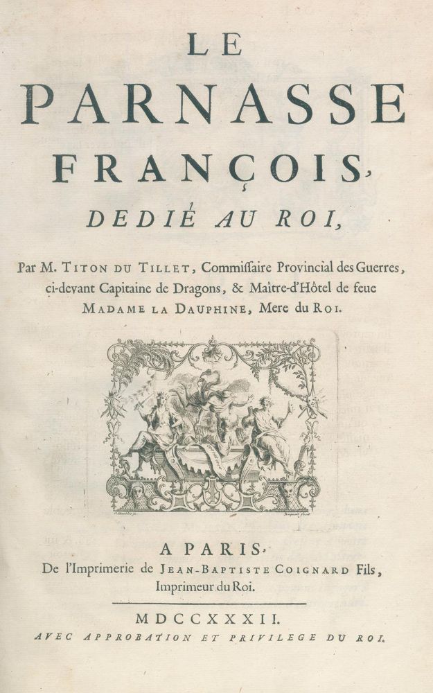 Große Abbildung Nr.2: 129-378 Titon du Tillet,(E.).: (Musik)