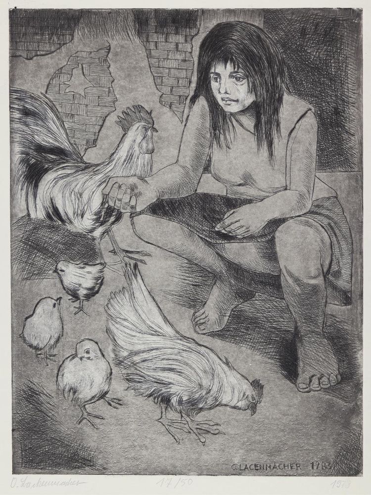 Große Abbildung Nr.1: 129-3785 Lackenmacher, Otto: (Künstlergraphik)