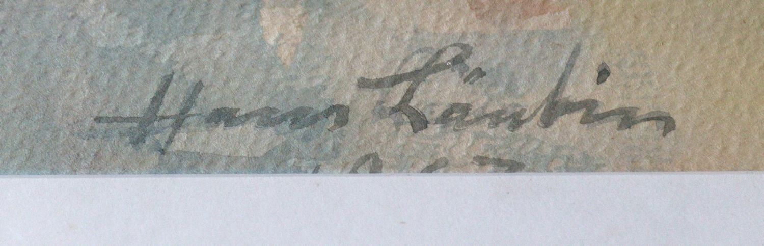 Große Abbildung Nr.2: 129-3787 Läubin, Hans: (Künstlergraphik)