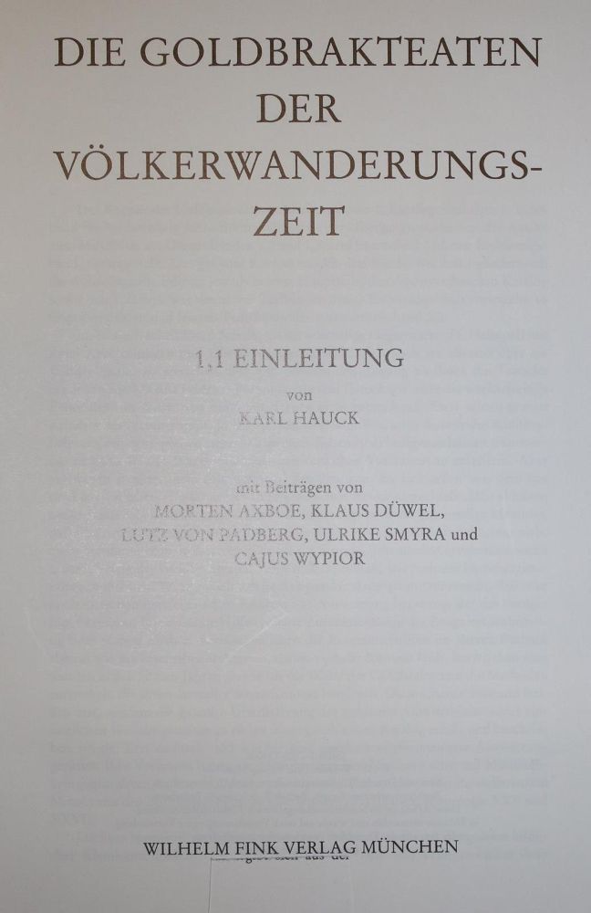 Große Abbildung Nr.1: 129-380 Hauck,K.: (Numismatik u. Siegelkunde, Medaillen)