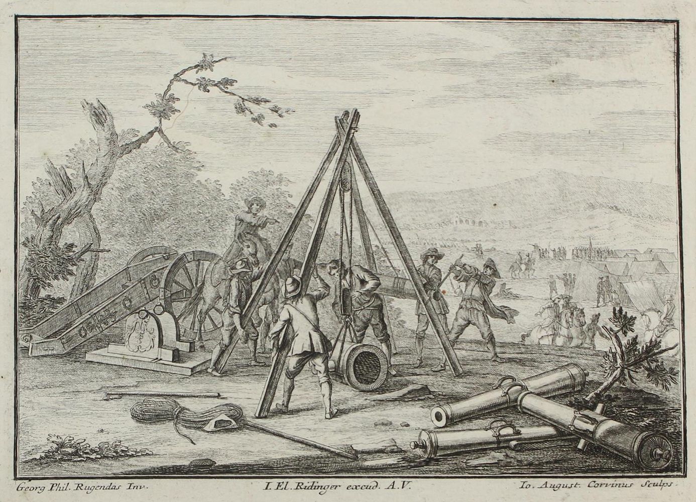 Große Abbildung Nr.1: 129-3962 Ridinger, Johann Elias: (Künstlergraphik)
