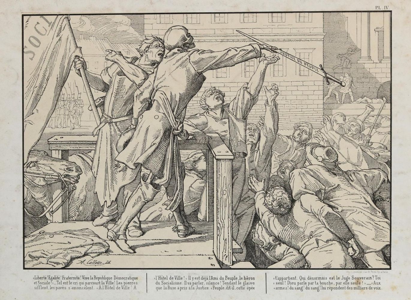Große Abbildung Nr.4: 129-4101 Collette, Alexandre: (Künstlergraphik, Totentanz)