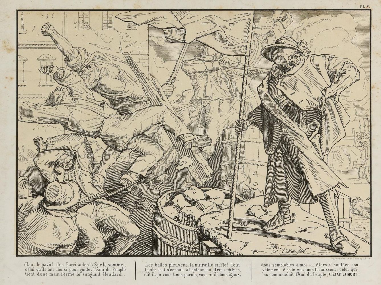 Große Abbildung Nr.5: 129-4101 Collette, Alexandre: (Künstlergraphik, Totentanz)